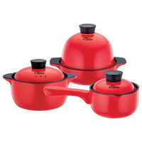 浮士德(Foster) FT-C101 季季红炫礼三件套 奶锅+汤锅+塔吉锅