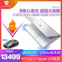 MACHENIKE机械师战空F117-X 15.6英寸吃鸡发烧游戏本笔记本电脑轻薄本独显全面屏金属窄边(i7-10875H RTX2070Spuer 32G 512GB+1TB)