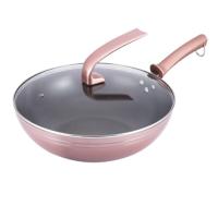 浮士德(Foster) FA-036 粉红恋人陶晶炒锅 34CM(计价单位:套)