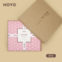 HOYO 0061褶皱星星纯棉多功能毛毯午睡休闲毯家用加大空调被毛巾毯 单个装