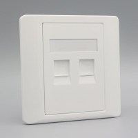 双口电脑电话插座 86型双面网络,电话模块板