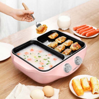 【精选】亚摩斯（Amos)AS-HP15E 1L电火锅蒸煮涮炖煎一体锅家用多功能电火锅电煮锅电蒸锅