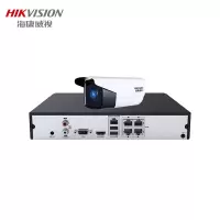 海康威视监控套装DS-2CD3T56WD-I3 30米红外POE供电500万星光室外防水监控设备套装 1路+2T