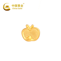 中国黄金 3D硬金足金小苹果红绳手串(小)
