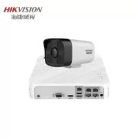海康威视监控设备套装200万网络高清监控摄像头DS-IPC-B12V2配海康硬盘录像机50米红外带POE供电 1路+2T