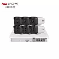 海康威视监控设备套装200万网络高清监控摄像头DS-IPC-B12V2-I 搭配海康硬盘录像机50米红外6路+2T