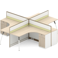MOBIOFFICE-84POB414-2.8米四人位 组合台