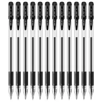 得力6600中性笔0.5mm(黑/红)(12支/组)