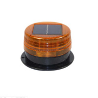 车载太阳能爆闪灯 警示灯车用车顶磁吸警示灯太阳能爆闪灯(95*55 黄色 单个)