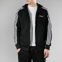 阿迪达斯 adidas 外套男装秋季新款休闲针织开衫夹克跑步训练运动服