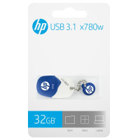 惠普(HP)x780w 32G幸运石优盘U盘USB3.1 沉稳蓝