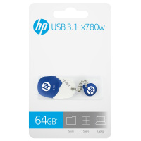 惠普(HP)x780w 64G幸运石优盘U盘USB3.1 沉稳蓝
