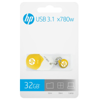 惠普(HP)x780w 32G幸运石优盘U盘USB3.1 好运黄