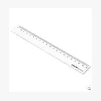 得力文具6220塑料直尺20cm/30cm/40cm/50cm/60cm多规格尺子学生办公绘图制图测量工具尺