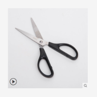 得力0603剪刀学生手工剪纸刀便捷式 办公用品不锈钢美工无尖圆头安全大号中号小号剪刀 家用裁缝多功能剪刀