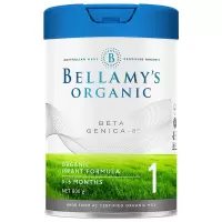 贝拉米(Bellamy's) 超高端白金版有机婴儿配方奶粉BETA GENICA 8 1段(0-6个月)800g