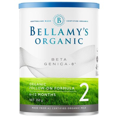贝拉米(Bellamy's) 超高端白金版有机较大婴儿配方奶粉BETA GENICA 8 2段(6-12个月)800