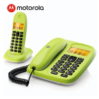摩托罗拉(Motorola)数字无绳电话机 子母机 中文显示CL101C(青柠色)