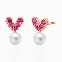 925银珍珠耳饰