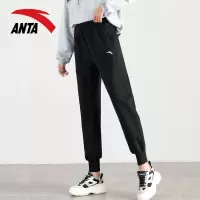 安踏运动裤女长裤2020秋季针织透气修身小脚裤棉质瑜伽裤子卫裤女