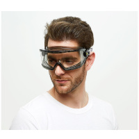 代尔塔(DELTAPLUS)101104防目镜防尘飞溅防雾风沙骑行实验室工业打磨劳保眼镜 单个装