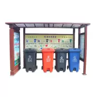 苏凯户外垃圾分类宣传公告栏垃圾回收亭JK-T1829