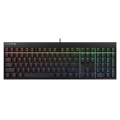 樱桃(Cherry)MX2.0S RGB G80-3821LYAEU-2 全尺寸有线机械键盘 黑色 红轴