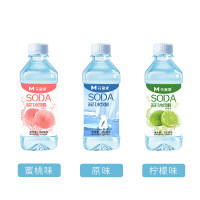 花蜜家苏打水天然水饮料矿泉无糖无气弱碱柠檬味360ml/瓶x24瓶