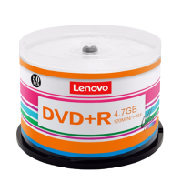联 想 DVD+R 光盘/刻录盘 16速4.7GB 办公系列 桶装50片 空白光盘