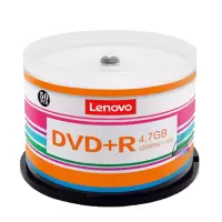 联 想 DVD+R 光盘/刻录盘 16速4.7GB 办公系列 桶装50片 空白光盘