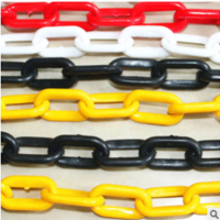 企购优品红白塑料路锥链条8MM 塑料