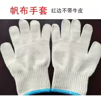 大通轩恒 蓝边线手套棉质 12付/包 1包/件(单位:件)