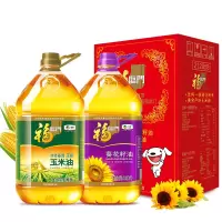 福临门 食用油 全程可追溯 葵花籽油+玉米油品质套装3.09L*2 节日礼盒 2件起购