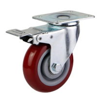 聚朗聚氨酯静音轮2.5寸刹车轮