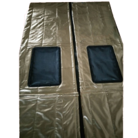 邦达联胜 车间隔断棉门帘挡风帆布棉门帘有机硅帆布门帘超市商场冬季保温 单位：平米