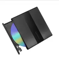 联想 8倍速 USB2.0 外置光驱 DVD刻录机 移动光驱 黑色(兼容Win7/8/10/XP/苹果MA
