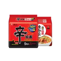 农心辛拉面+辣白菜组合10连包/辛拉面120g*5+辣白菜120g*5(109)