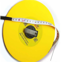 明全卷尺20米工程测量皮卷尺盒尺 G