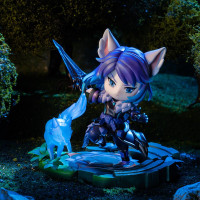 王者荣耀 千年之狐李白Q版手办 王者手办游戏周边商城模型玩具公仔周边摆件