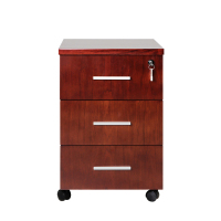 简约 推柜 400*500*600mm木质 E1环保中密度基材 表面贴木皮 E1环保水性漆 棕色