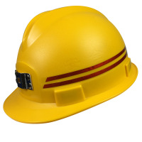 鑫马 四插点磨砂矿工PE安全帽安全头盔矿山矿洞劳保工地防护安全帽 XM-07 PE 黄色