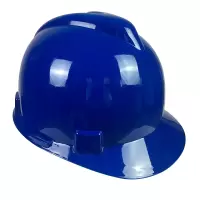 鑫马 V型PE安全帽安全头盔工地劳保防护安全帽 002V PE 蓝色