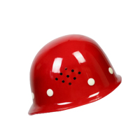 鑫马 原顶按压式调节安全帽建筑工地防护安全帽 带透气孔 XM-03(合成树脂)-旋钮 红色