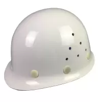 鑫马 原顶按压式调节安全帽建筑工地防护安全帽 带透气孔 XM-001(玻璃钢) 白色