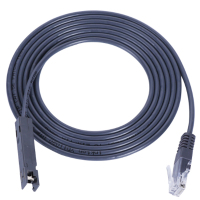 RJ45转鸭嘴RJ11鸭嘴跳线语音配线架1对110型网线 2米