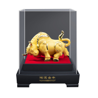 企业专享 绒沙金金牛摆件 中号款1 起订量16