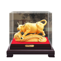 企业专享 绒沙金金牛摆件 加大款 起订量4