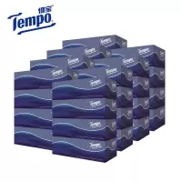 得宝Tempo纸巾盒装抽纸90抽32盒整箱(BY)