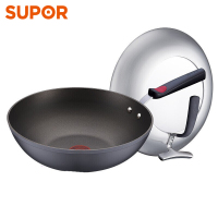 苏泊尔(SUPOR)炒锅不粘锅火红点3代无油烟炒菜锅锅具电磁炉燃气通用 30厘米 PC30H2
