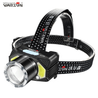 沃尔森 W81头灯LED可变焦感应头灯夜钓强光充电超亮头戴式电筒远射防水工作矿灯户外钓鱼